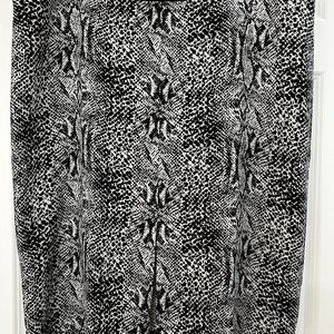 Who What Wear Black and White Python Print Skirt, 20W